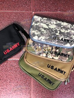 กระเป๋าผ้าใส่ปืนสั้น ปักลาย U.S. Army
