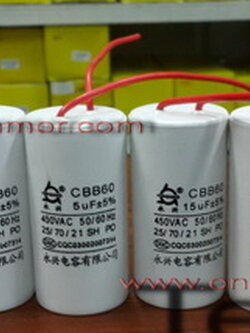 capacitor 8uf450v AC ตัวกลม สำหรับมอเตอร์ เครื่องซักผ้า