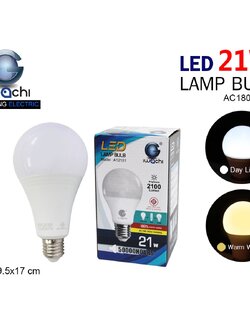 หลอดปิงปอง IWC-BULB-A12101-21W แสงขาวและวอร์มไวท์