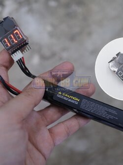 เครื่องเช็คแบตเตอรี่ (Battery Checker Li-Po) (Lipo Battery Voltage Tester)