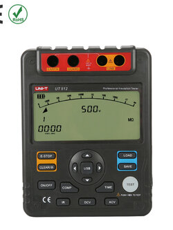 UNI-T UT512 เครื่องวัดความเป็นฉนวน เมกะโอห์ม เครื่องวัดความต้านทาน