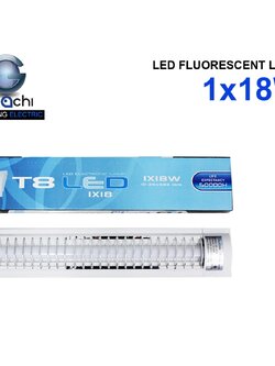 ชุดรางเดี่ยว IWC-1X18W-TA หน้าตะแกรงเปลี่ยนหลอดไม่ได้