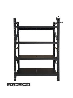 Micro Rack W150xD60xH200cm. (สีดำ) ชั้นวางเหล็ก