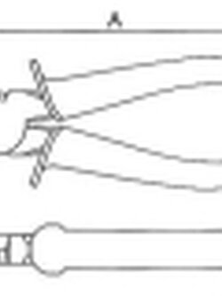 Keiba คีมปากจิ้งจก ด้ามดำ ET-508-8 Made In Japan