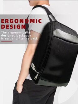 กระเป๋าใสโน๊ตบุ๊ค มีช่องต่อ USB ต่อ หูฟัง 3.5 มม.จากภายนอก ปลดล็อคด้วยลายนิ้วมือ ใส่โน๊ตบุ๊ค 15.6 นิ้ว