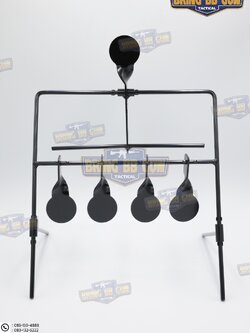 เป้าเพลทเหล็กสำหรับฝึกซ้อมยิงปืนบีบีกัน รุ่น B04 (เป้าซ้อมแบบพับเก็บได้)