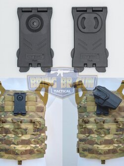 เพลตร้อยเสื้อเกราะ-เข็มขัดแบบระบบ Molle ยี่ห้อ Cytac (Molle Attachment Cytac) (Molle Attachment)