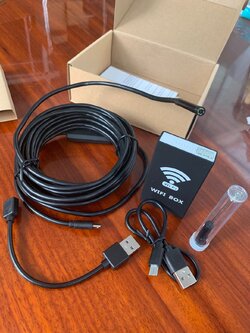 Cable Cam กล้องสาย สำหรับที่แคบ ท่อ กล้องงู wifi ถ่ายที่แคบ ยาว 5 เมตร Snake Cam Box wifi