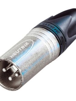 Neutrik ปลั๊ก XLR ตัวผู้ 3P ต่อสาย NC-3MXX silver contacts