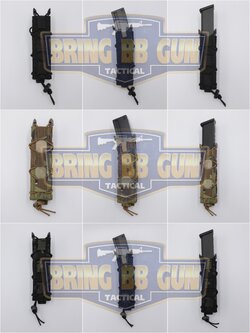 เพ้าแม็กกาซีน ทรง Tiger รุ่น SMG เช่น แม็กกาซีน AR9 , Glock 50นัด , MP5 , MP7 , Kriss Vector