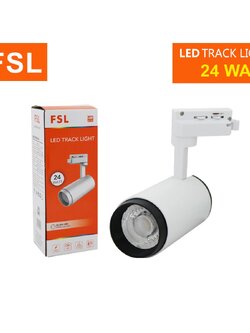 โคมแทรคไลท์ FSL-TRACK-LIGHT-24W-WH แสงขาวและแสงวอร์มไวท์