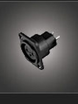 NTS YM-049 แจ๊ค XLR ตัวเมีย 3 ขา สำหรับติดแท่น