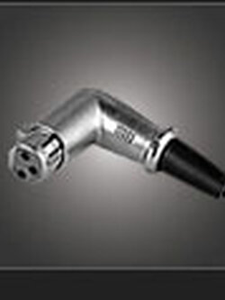 NTS YM-030 แจ๊ค XLR ตัวเมีย 3 ขา ตัวงอ สำหรับเข้าสาย