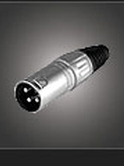NTS YM-014 ปลั๊ก XLR ตัวผู้ 3 ขา ท้ายเหล็ก สำหรับเข้าสาย