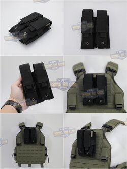 เพ้าแม็กกาซีนเดี่ยว ยี่ห้อ Amomax รุ่น ปืนสั้น (Fabric Magazine Pouch)