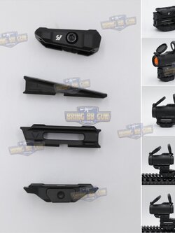 ขาจับดอท Strike Variable Optic Mount สำหรับดอท T1/T2/M5 (Strike Variable Optic Mount for Aimpoint Micro Standard) (SI VARIABLE OPTIC MOUNT) (Strike Industries) (Aimpoint T-1/T-2/H-1/H-2 or other same optic housing height red dots)