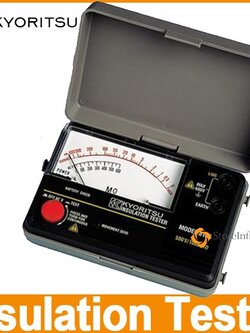 Kyoritsu Analog Insulation Tester 3166 - 1000V / 2000M ohms