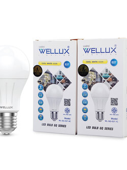 WELLUX หลอด LED BULB GQ SERIES คลูไวท์ 4000K 7W-9W