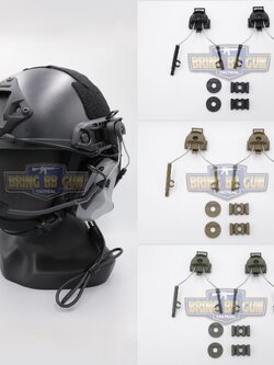 Helmet Rail Suspension Bracket (อแดปเตอร์ขาจับหูฟังใส่รางข้างหมวกฟาส)