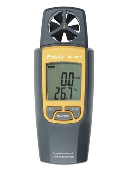 มิเตอร์วัดความเร็วลมและอุณหภูมิ PROS KIT MT-4015