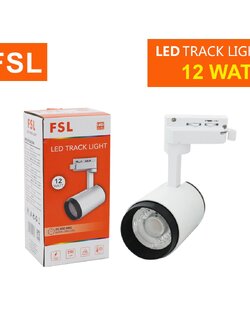 โคมแทรคไลท์ FSL-TRACK-LIGHT-12W-WH แสงขาวและแสงวอร์มไวท์