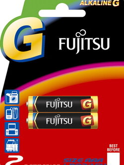 Fujitsu Hi Grade Alkaline G AAAx2 แรงจัด เทียบเท่าถ่าน 1300mA ทนทาน ไม่รั่วซึม