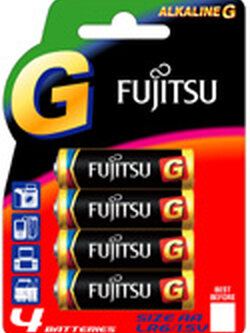 ใหม่ล่าสุด Fujitsu Hi Grade Alkaline G AAx4 แรงจัด เทียบเท่าถ่าน 2800mA ทนทาน ไม่รั่วซึม