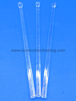 แท่งแก้วคนสาร 6 มม. ยาว 20 ซม.