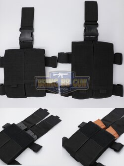 ซองแม็กกาซีนปืนยาวคู่รัดต้นขา (ซองแม็กรัดขาสาย PP M16)