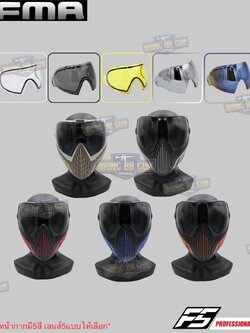 หน้ากาก F5 ยี่ห้อ FMA (FMA F5 STORM GOGGLE MASK) (F5 Professional) (Storm Goggle Mask)