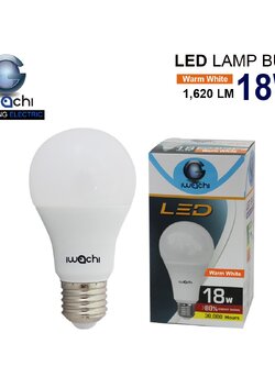 หลอดปิงปอง (รุ่นใหม่) IWC-LED-BULB-18W-WW แสงวอร์มไวท์