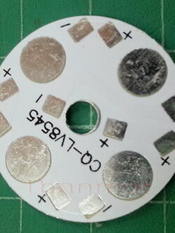 แผ่น Sink สำหรับ LED Hi-power 4 ดวง