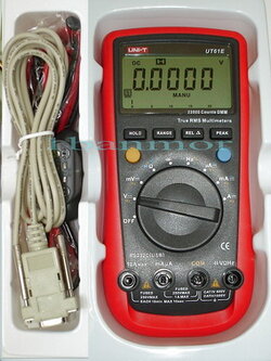 Digital Multimeter UT61E วัดค่า C ได้ถึง 220000 ไมโคร วัดค่าไฟ AC แบบ TRUE RMS พร้อมSoftware และสายต่อComputer