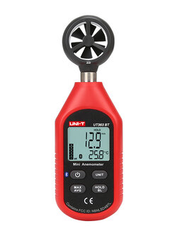 UNI-T UT363BT เครื่องวัดความเร็วลม เชื่อมต่อแอพ ผ่านบลูทูธได้ อุณหภูมิลม วัดความเร็วลม