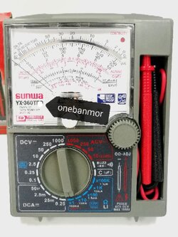 Sunwa YX360TRD อนาล็อกมัลติมิเตอร์ แบบเข็ม ทั่วไป มีฝาครอบ เหมือนตัวแท้ เกรด AAA