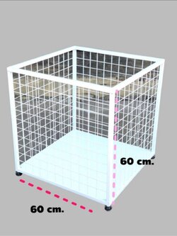กรงสุนัข กะบะหมาน้อย 60*60 + ล้อราคาถูกๆไปเลยจ้า