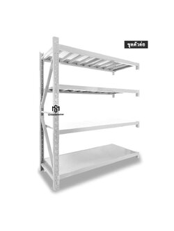 ชุดตัวต่อ W150xD60xH200cm. สีขาว (อมเทา)