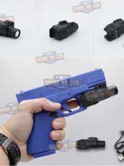 ไฟฉาย ติดปืน รุ่น B105 หัวชาร์จไฟแบบแม่เหล็ก