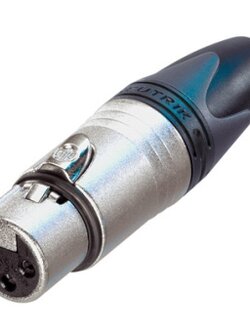 Neutrik แจ๊คXLR ตัวเมีย 3Pต่อสาย NC-3FXX silver contacts