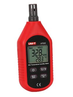 UNI-T UT333 เครื่องวัดความชื้นสัมพัทธ์และความชื้นมิเตอร์