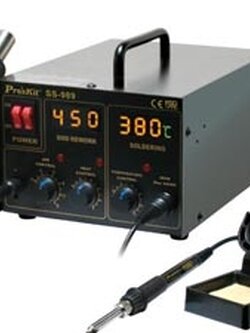 เครื่องถอดอุปกรณ์และหัวแร้ง2in1 700W SS-989B(CN) PROS KIT