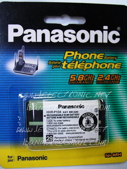 แบตเตอรี่ โทรศัพท์ไร้สายพานาโซนิคแท้ 100% รุ่น HHR-P104