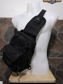 กระเป๋าสะพายข้าง-คาดอก รุ่น 6012 (สายเดี่ยวหน้าเชือก 6012)