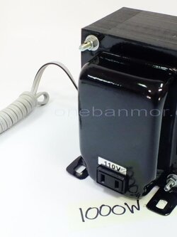 หม้อแปลง แปลงไฟจาก 220v เป็น 110V ขนาด 1000w