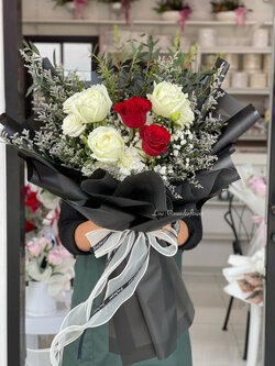 ช่อดอกกุหลาบ ช่อดอกไม้สด