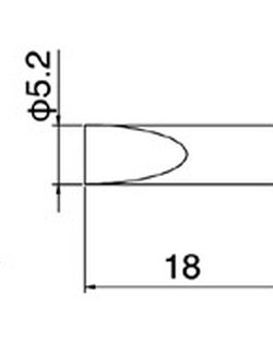 ปลายหัวแร้ง HAKKO รุ่น T18-S3 Shape-S3 ใช้กับ HAKKO FX-600