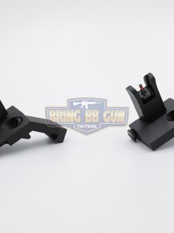 ศูนย์หน้า-หลังเฉียงพับได้แบบโลหะ รุ่น ศูนย์เล็งเรืองแสง