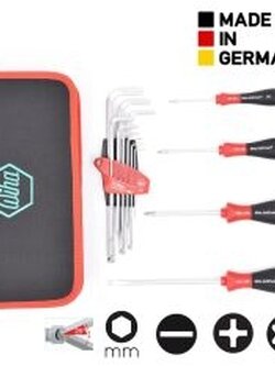 Wiha ชุดเครื่องมือไขควงและชุดประแจหกเหลี่ยม พร้อมซอง รุ่น A9300-300