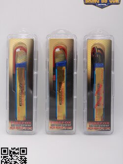 แบตลิโพ ยี่ห้อ Firefox 20C 1200mAh 11.1V. มี2รุ่นให้เลือก