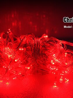 ไฟประดับ แสงสีแดง (กระพริบไม่ได้) IWC-100LED-RED-STILL